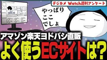 週刊アンケート：【質問】よく使うECサイトは？