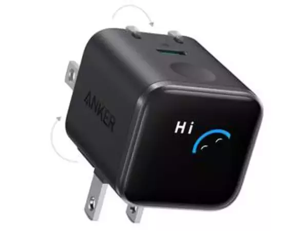 Anker、「充電が終わるまでの時間」を表示する45W充電器　本体にスマートディスプレイを装備