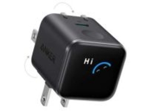 Anker、「充電が終わるまでの時間」を表示する45W充電器　本体にスマートディスプレイを装備