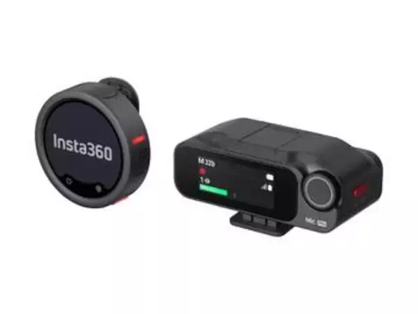 送信機にE-inkでイラストが描ける「Insta360 Mic Pro」　3マイクアレイを搭載　32bitフロート内部録音も