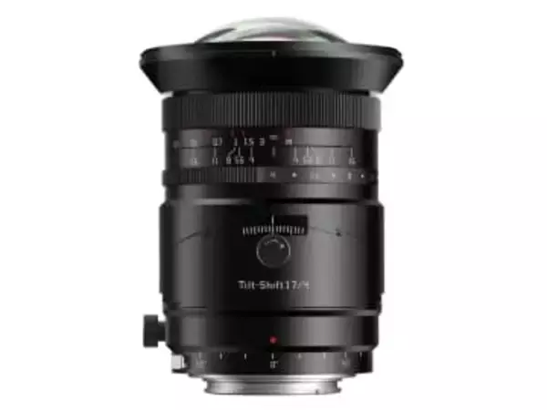 ソニーE/富士フイルムG用のティルト・シフトレンズ「TTArtisan Tilt-Shift 17mm f/4 ASPH.」　360°回転機構も