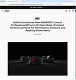 「GoPro、1型センサー搭載の小型シネマカメラ「MISSION 1」　マイクロフォーサーズレンズ対応モデルも」の画像1