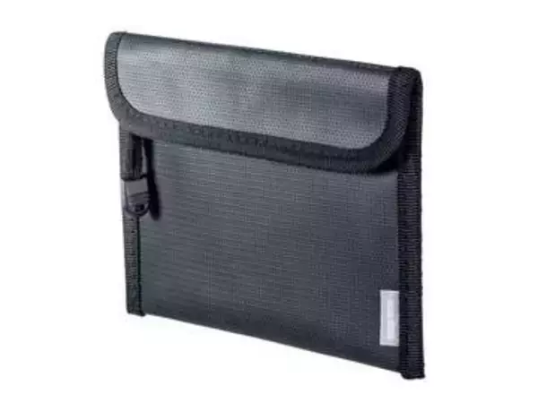 モバイルバッテリー発火時の被害を抑える難燃性ポーチ