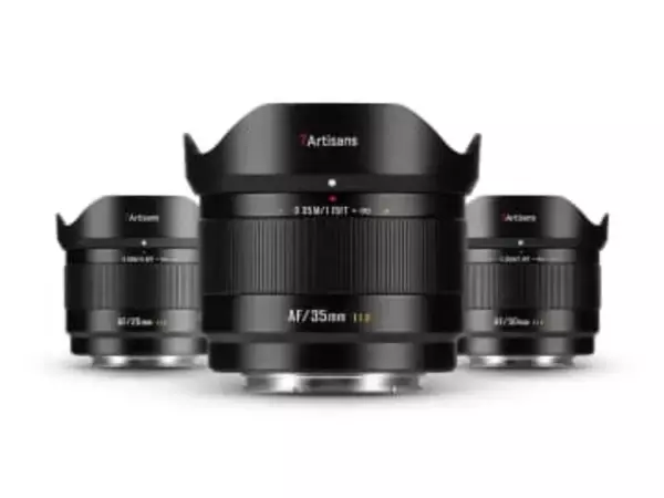 7ArtisansからAFレンズ新シリーズ「LITE」が誕生　小型軽量で携行しやすい25／35／50mm