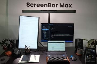 BenQのモニターライトに“デュアルモニター向け”の「ScreenBar Max」　iMacのデザインに調和する「iScreenBar」も