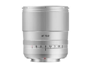 「TTArtisan AF 75mm f/2」シルバーに富士フイルムX用　E／Z／Lマウントに続くリリース　世界限定500本