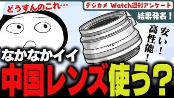 週刊アンケート：【結果発表】中国ブランドの交換レンズ、使っている？