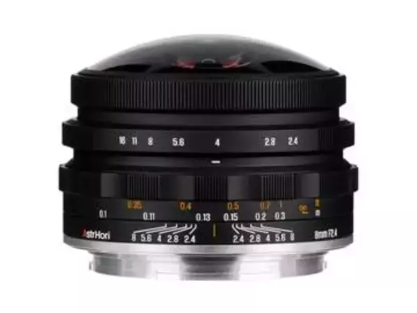 AstrHori、ラージフォーマット対応のMF円周魚眼レンズ　8万円を切る価格の「8mm F2.4 CIRCULAR FISHEYE」