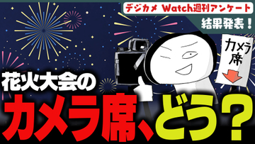 週刊アンケート：【結果発表】花火大会のカメラマン席利用したことある？
