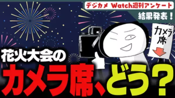 週刊アンケート：【結果発表】花火大会のカメラマン席利用したことある？
