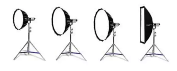 ワンステップで展開・収納できるボーエンズマウントのソフトボックス　最大105cmの「Phottix REX PRO」　Profoto用アダプターも