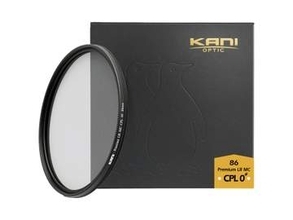 円偏光フィルター「KANI Premium CPL 0#」に、標準厚86mm径が追加　一部レンズでのフード装着に配慮