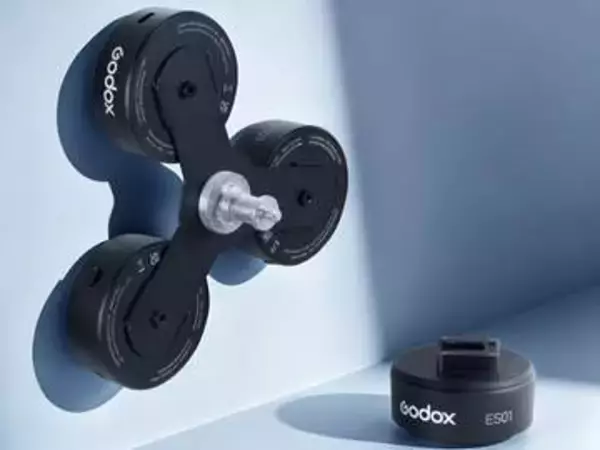 Godox、真空ポンプでくっつく電動サクションマウント　壁などに機材を吸着