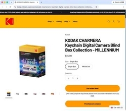 今度のテーマはレトロ・フューチャーな「ミレニアム」　キーチェーンカメラ「Kodak Charmera」に新デザイン
