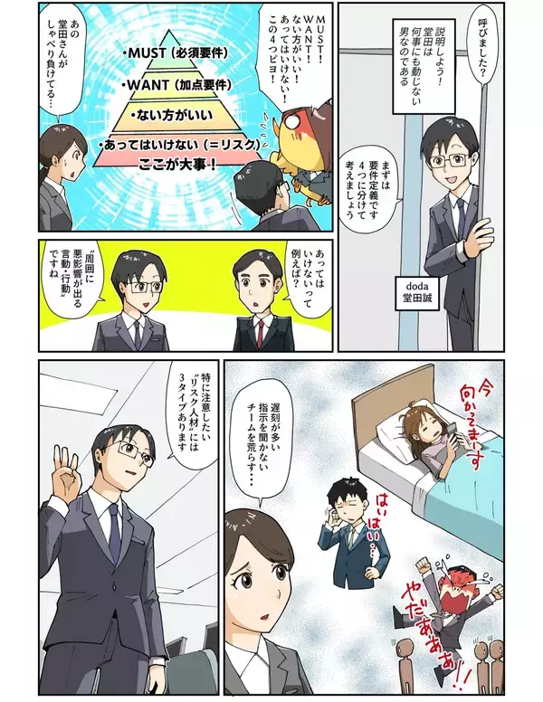 「【マンガから学ぶ】採用すると想像以上の打撃が！“リスク人材”3タイプと見抜く面接術[質問例付] -第18話-」の画像