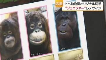 「お見合いを応援」オランウータン“カップル”がオリジナル切手に　愛媛の郵便局で限定発売【愛媛】