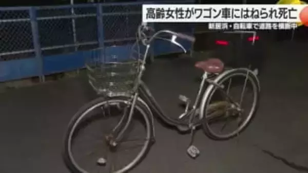 新居浜の横断歩道でワゴン車と衝突　自転車の高齢女性が意識不明の重体後に死亡　原因調べる【愛媛】