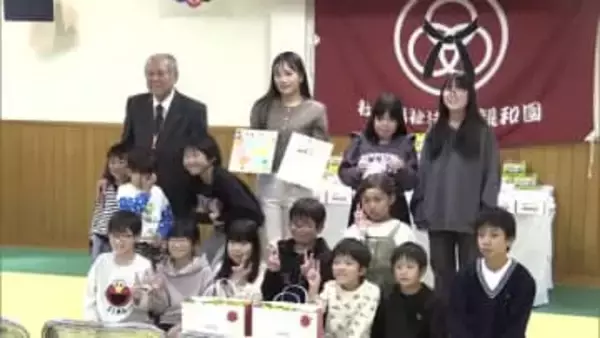 “優勝の成果”お菓子プレゼント　プロゴルファー・河本結選手　出身地の松山の児童養護施設に【愛媛】