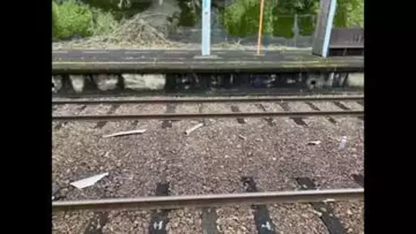 大洲のＪＲ伊予長浜駅で待合所の屋根一部が落下　前日に上灘駅の屋根落下で緊急点検　原因は強風【愛媛】