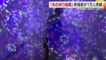 松山で開催「光の切り絵展」来場者１万人「子どもが見てみたい」開催２週間で突破【愛媛】