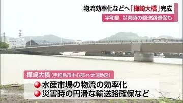 「活用しながら町おこしを」県が宇和島市の水産市場の物流効率化などへ整備「樺崎大橋」完成式典【愛媛】