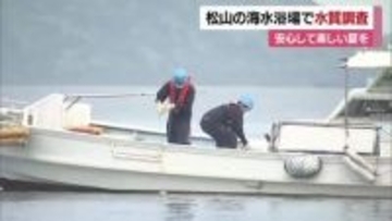 夏の海水浴シーズンを前　松山市で海水浴場７カ所の水質調査始まる　結果は６月中旬～下旬公表【愛媛】