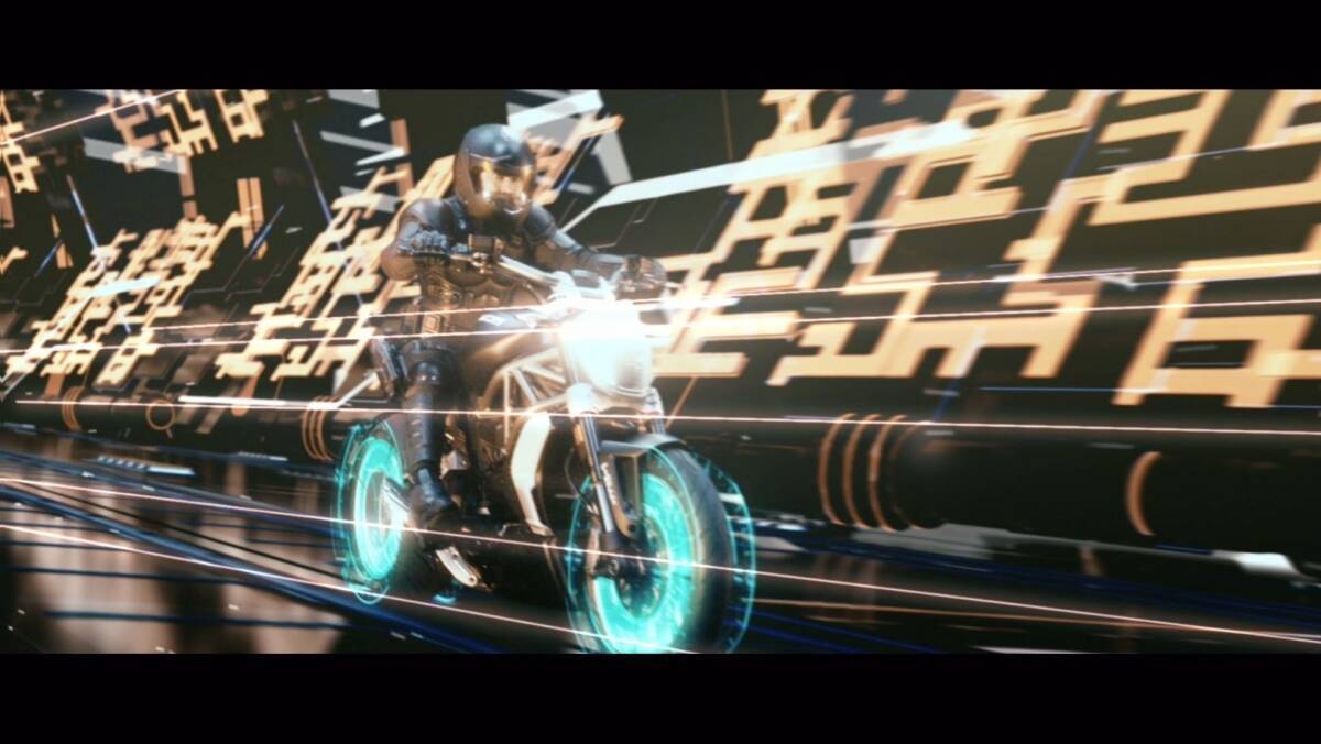 西川貴教 『映画刀剣乱舞』主題歌MVでデジタル空間をバイクで疾走