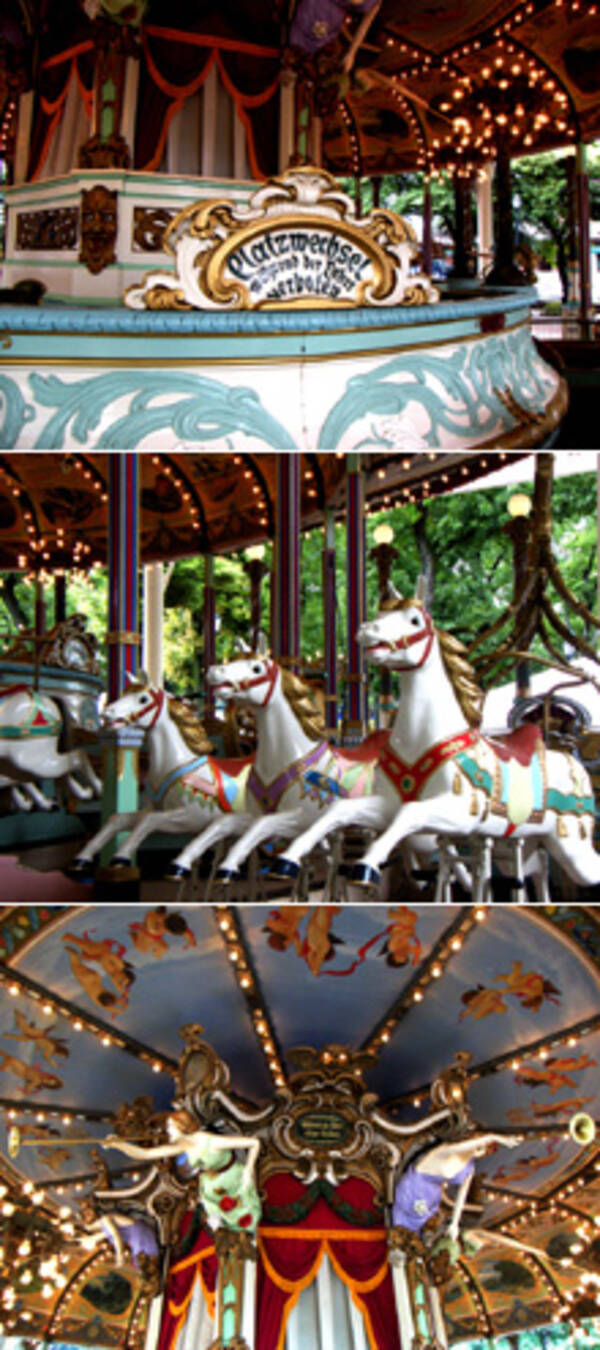 日本最古のメリーゴーランドにのってきた