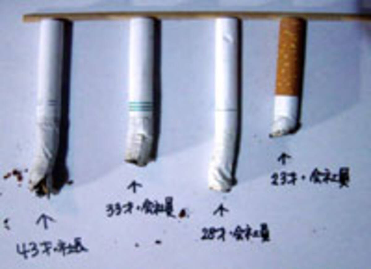 タバコは何センチ残しで 金持ち吸い になるのか 06年5月8日 エキサイトニュース