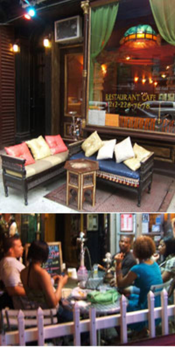 モクモク派推奨、NYの水パイプカフェ