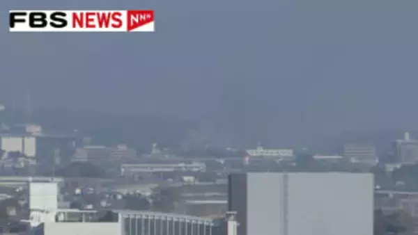 【速報】高く上がる煙　住宅火災で男性1人を病院に搬送　福岡・小郡市三沢