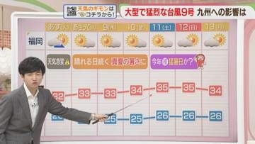 東杜和気象予報士のお天気情報　めんたいワイド　7月6日