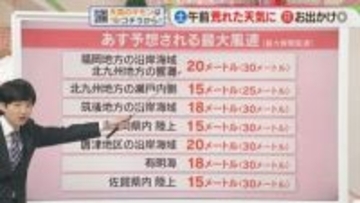 東気象予報士のお天気情報　めんたいワイド　4月3日