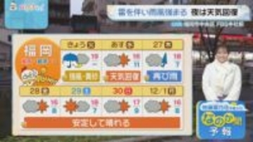 佐藤菜乃花気象予報士のお天気情報　バリはやッ!　11月25日