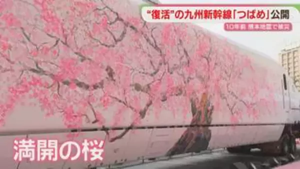 復活した「つばめ」で「お花見」　夜はライトアップも　博多駅