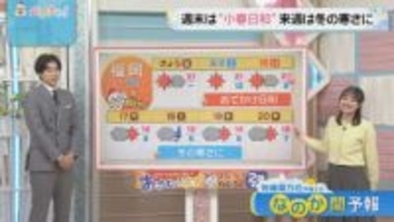 佐藤気象予報士のお天気情報　バリはやッ!　11月14日