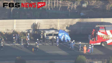 【速報】「車の中で人がぐったりしていた」九州道下りで車両火災　久留米～広川で通行止め