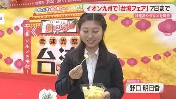 パイナップル・バナナ・小籠包　台湾フェアをPR　福岡