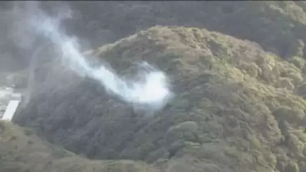 【速報】山林から出火　白煙が上がる　北九州市門司区