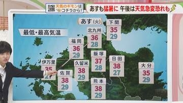 東杜和気象予報士のお天気情報　めんたいワイド　8月3日