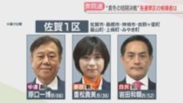 【さあ、投票へ。】佐賀の選挙区の候補者を紹介　1区は3人　2区は一騎打ち　衆院選2026