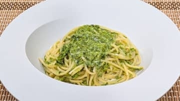 『福島の海の幸を使ったウオメシ』2回にわけて香りよく【あおさのパスタ】