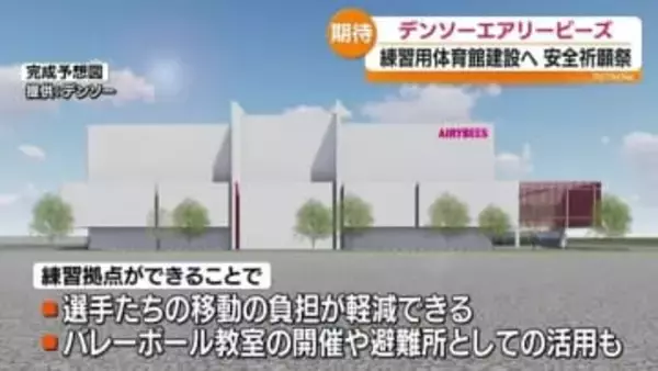 「非常にわくわくしています」デンソーエアリービーズの練習用体育館来月着工へ　福島