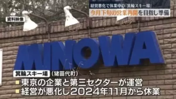 「価値を高めていく」経営悪化で休業中の猪苗代町・箕輪スキー場が１月下旬再開へ準備・福島