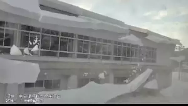 【動画あり】強い寒波で大雪だったエリアも気温上昇…大規模落雪に注意を！　福島