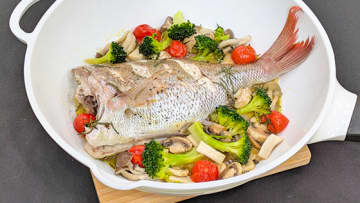 『福島の海の幸を使ったウオメシ』簡単・オイシー・ヘルシー【魚介ときのこのアクアパッツァ】