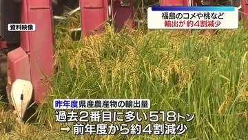 県産農産物輸出量が約4割減…ここにも“令和の米騒動”の影響が　福島