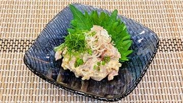 『旬の味・アジ』風味よく食べましょう【アジのごま和え】