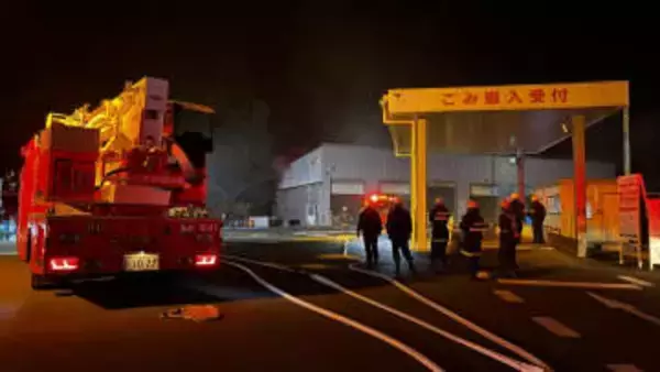 いわき市の粗大ごみ処理施設で火事　けが人なし