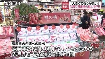 「どれだけ食べても飽きない味だ」福島県産桃が台湾へ輸出　現地百貨店で販売会も